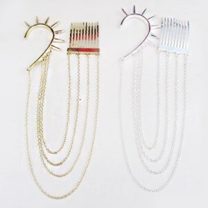 Gold Silver Ear Spike Hair