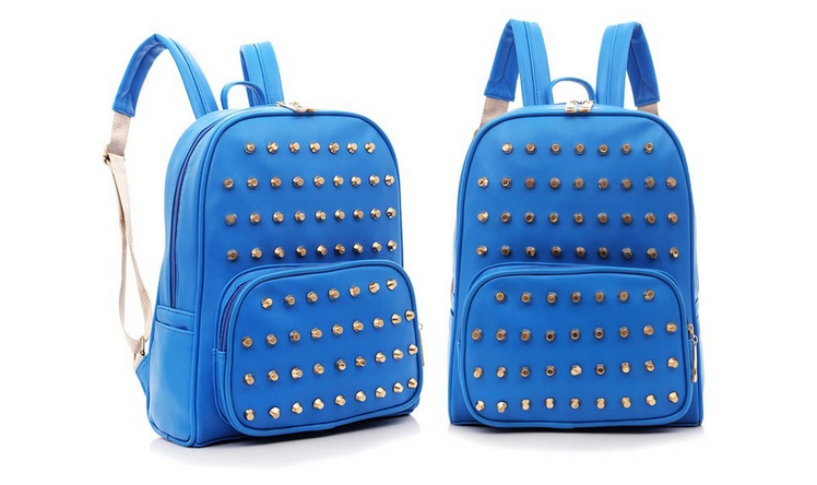 Studded Backpack Blue