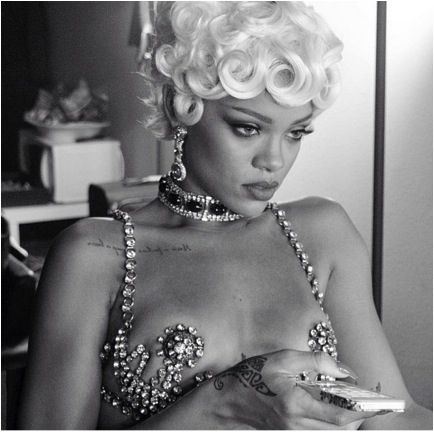 Rihanna Strips Down