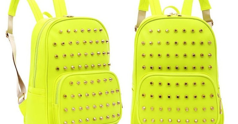 Studded Backpacks Neon