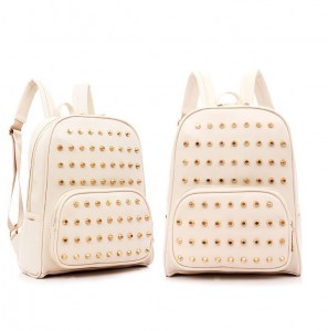 Studded Backpacks White